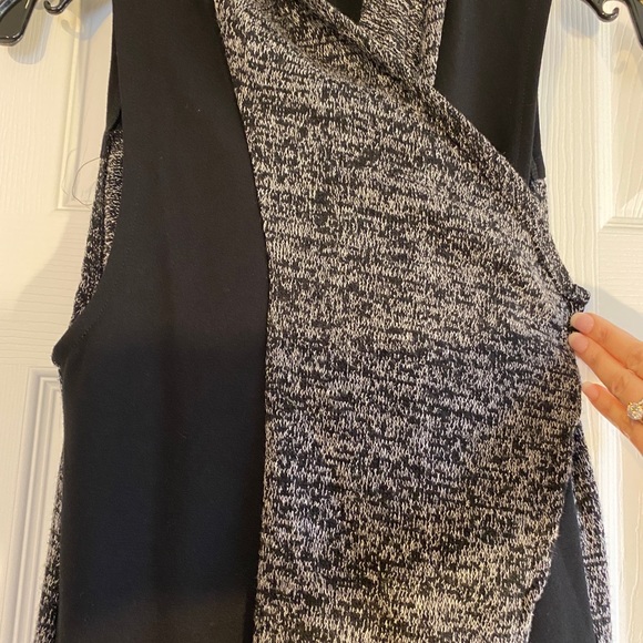 Dex Cardigan Style Layering Vest Black and Grey XS - Picture 7 of 9